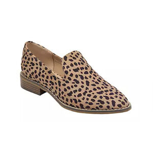 Indigo Leopard Print Loafers